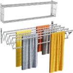 Storage – Cleaning – Drying Racks Wall-Mounted Pull-Out Towel Rack