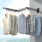 Storage – Cleaning – Drying Racks Wall-Mounted Tri-Fold Towel Rack