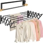 Storage – Cleaning – Drying Racks Wall-Mounted Pull-Out Towel Rack